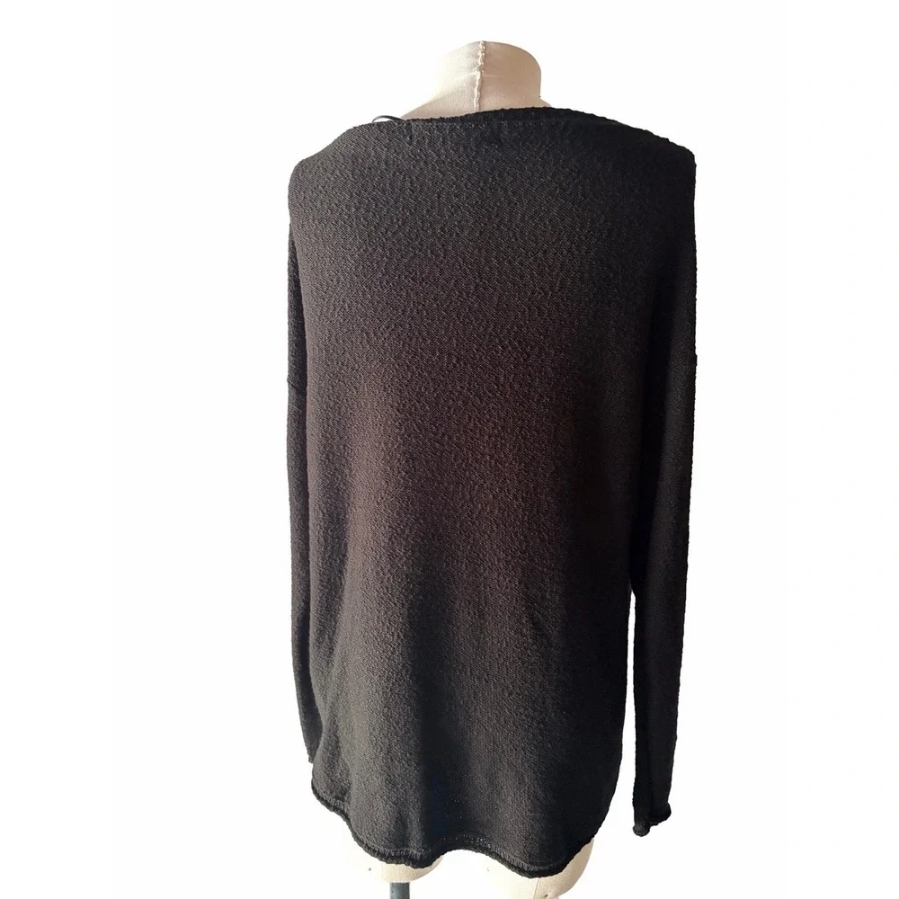 FP Beach Sweater Slouchy Comfort Oversized Women's S Textured Long Sleeve